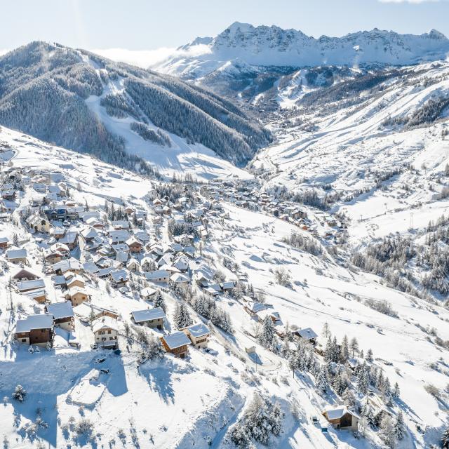 Vars Sainte Catherine sous la neige