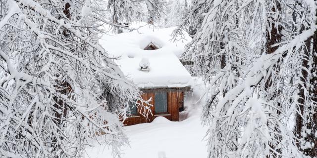 Réveil après une nuit de chutes de neige à Vars