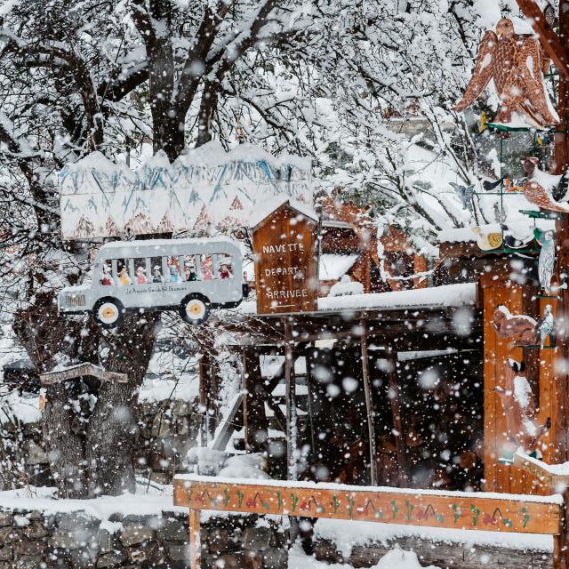 Chutes de neige abondantes dans les villages de Vars