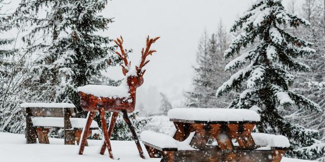 Chutes de neige abondantes sur les villages