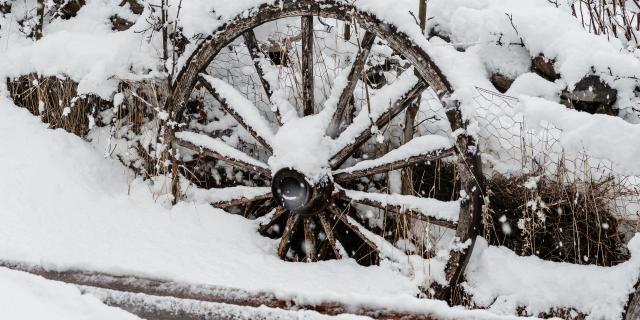 Chutes de neige dans les villages