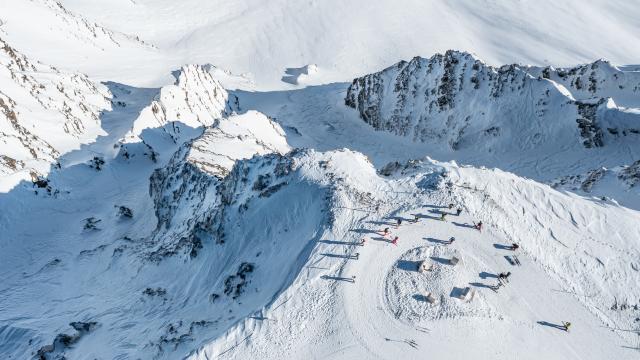 Sommet de Chabrières, point culminant du domaine skiable à 2750 m