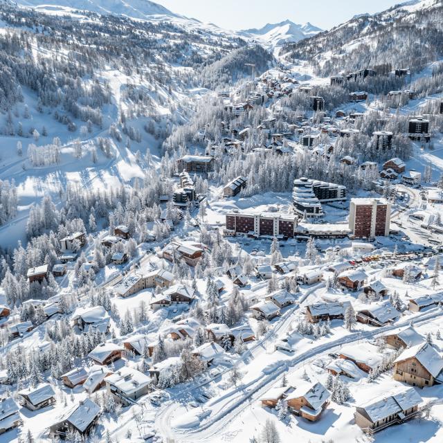 Vars les Claux sous la neige