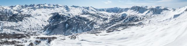 Vue panoramique du domaine skiable de la Forêt Blanche