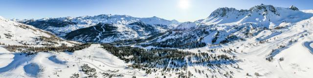 Panorama du domaine skiable de Vars