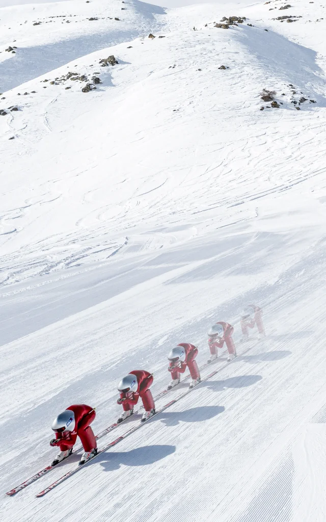 Simon Billy en run sur la piste de Chabrières