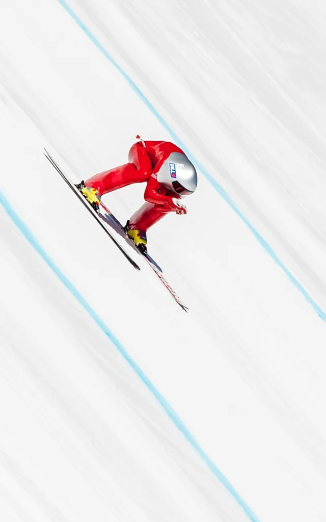 Simon billy sur la piste de Chabrières, la piste la plus rapide du monde