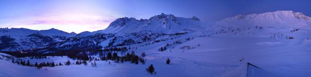 Lever du jour sur Vars depuis Chabrières