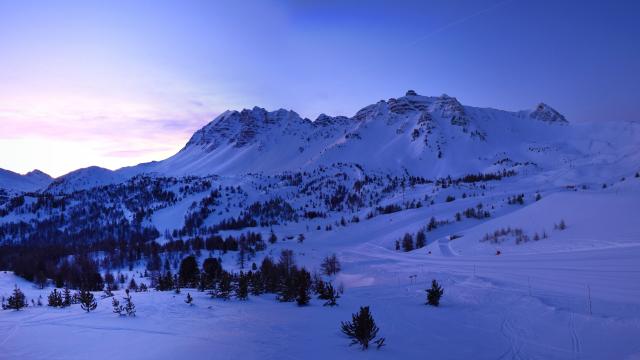 Lever du jour sur Vars depuis Chabrières