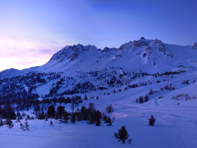 Lever du jour sur Vars depuis Chabrières