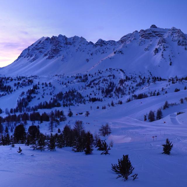 Lever du jour sur Vars depuis Chabrières