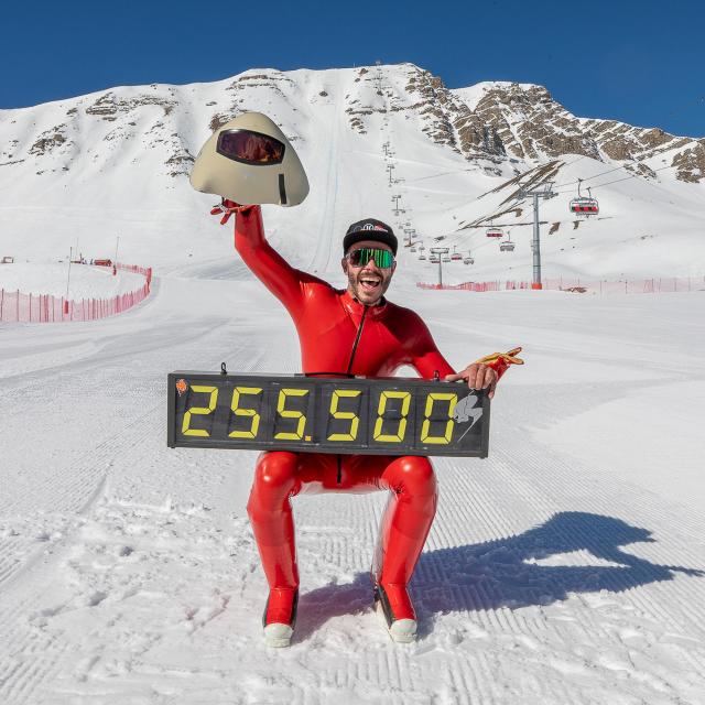 Simon Billy, Nouveau recordman du monde de ski de vitesse