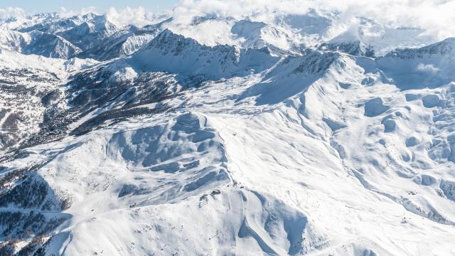 Vue panoramique - Domaine skiable Vars Risoul