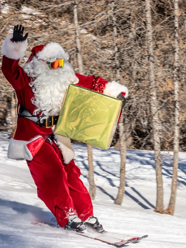 Pere noel au ski