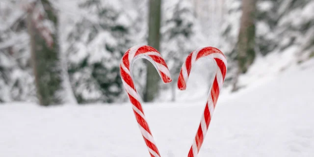 Depth Of Field Photo Of Candy Canes Shaping A Hear 2023 11 27 04 58 20 Utc