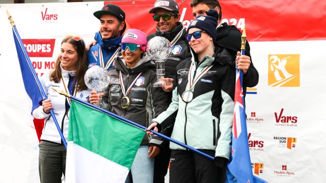 Vars 2024 Podium Circuit Coupe Du Monde 2024 Ski De Vitesse Photo Lea Scappini