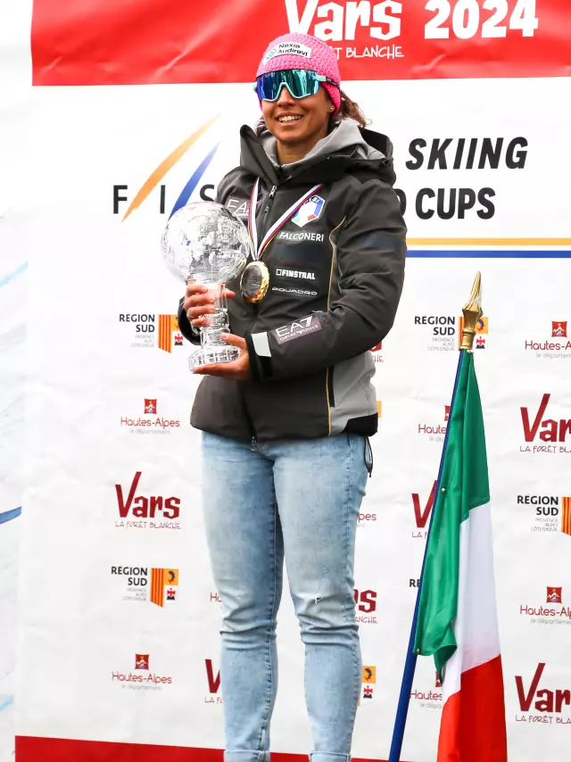 Vars 2024 Valentina Greggio Vainqueur Coupe Du Monde 2024 Ski De Vitesse Photo Lea Scappini