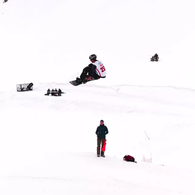 Allemand Romain Vars Big Air Championnat De France Snowboard Freestyle Credit Lea Scappini